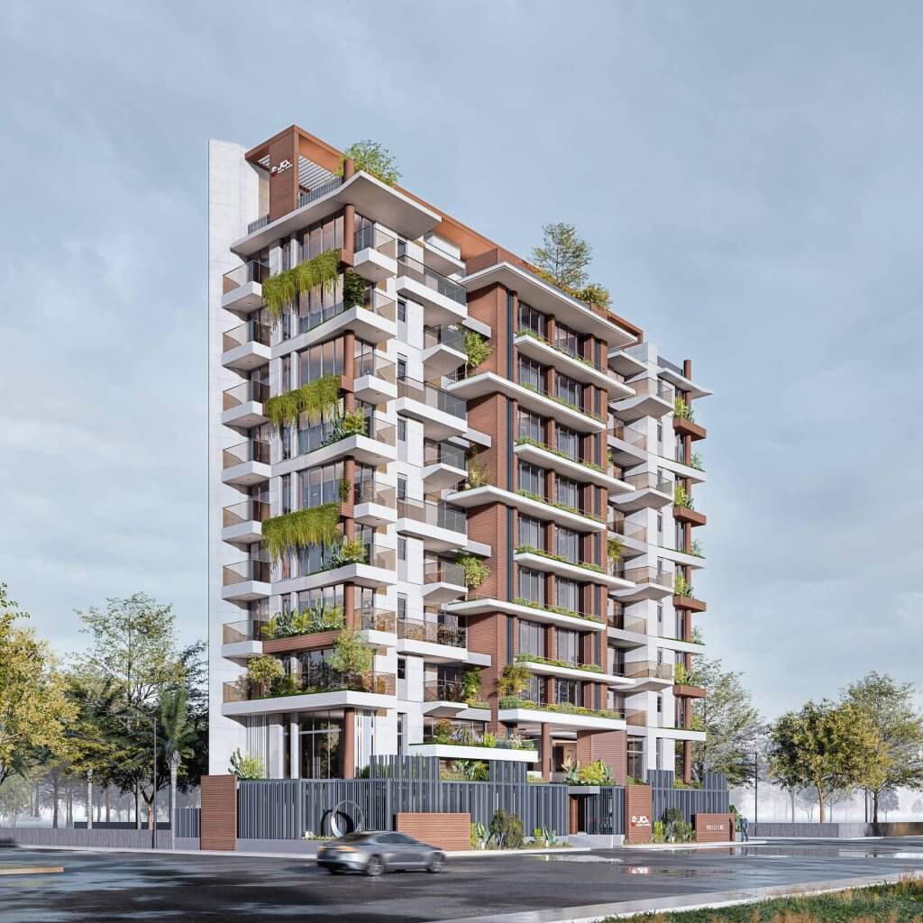 JCX PRISTINE (G+8th) 9-Storied Residential Building